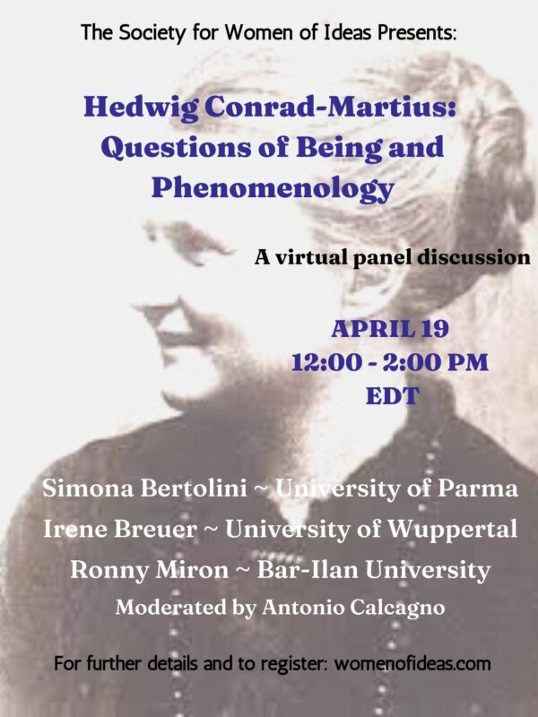 Hedwig Conrad-Martius: Questions of Being and Phenomenology